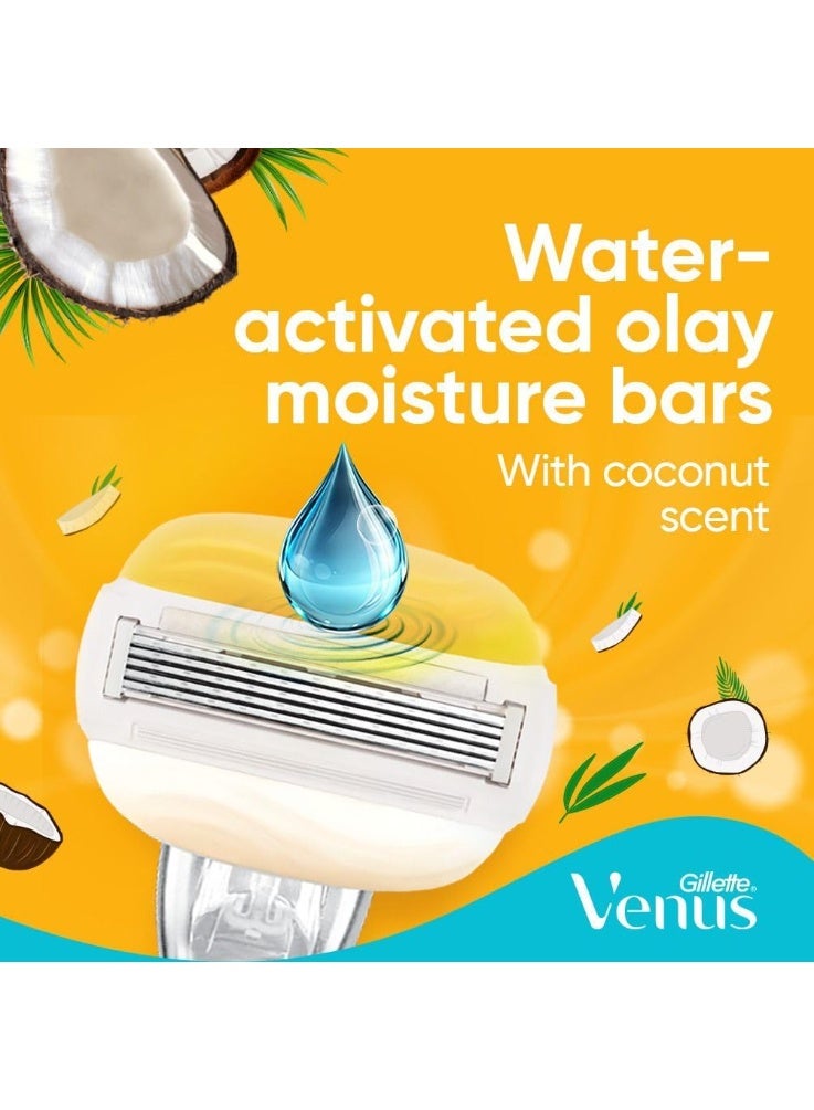 Venus Comfortglide Coconut Scent Olay Moisture Bars for an Effortless Glide - Image 3